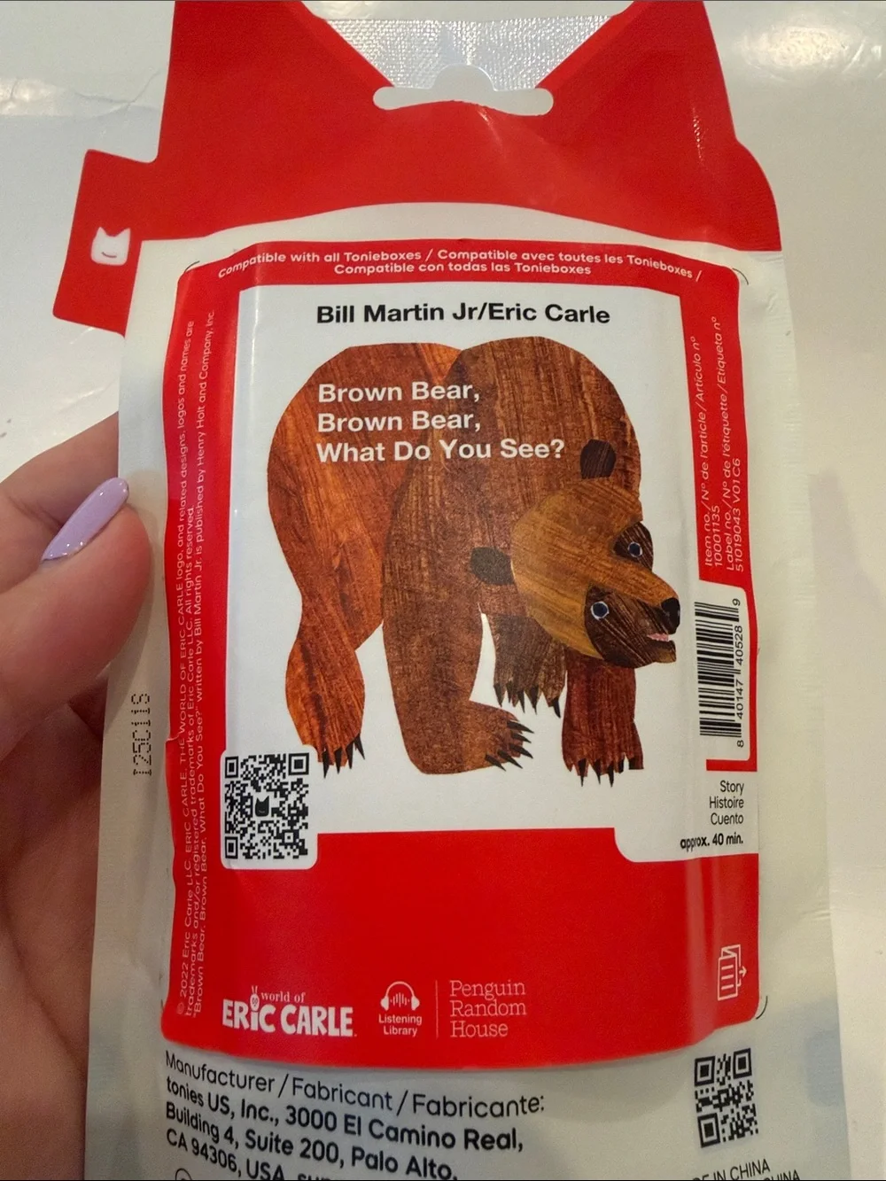 NWT Tonies Brown Bear Story Time Figure